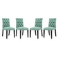 Duchess Dining Chair Fabric Set of 4 by Modway