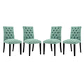 Duchess Dining Chair Fabric Set of 4 by Modway