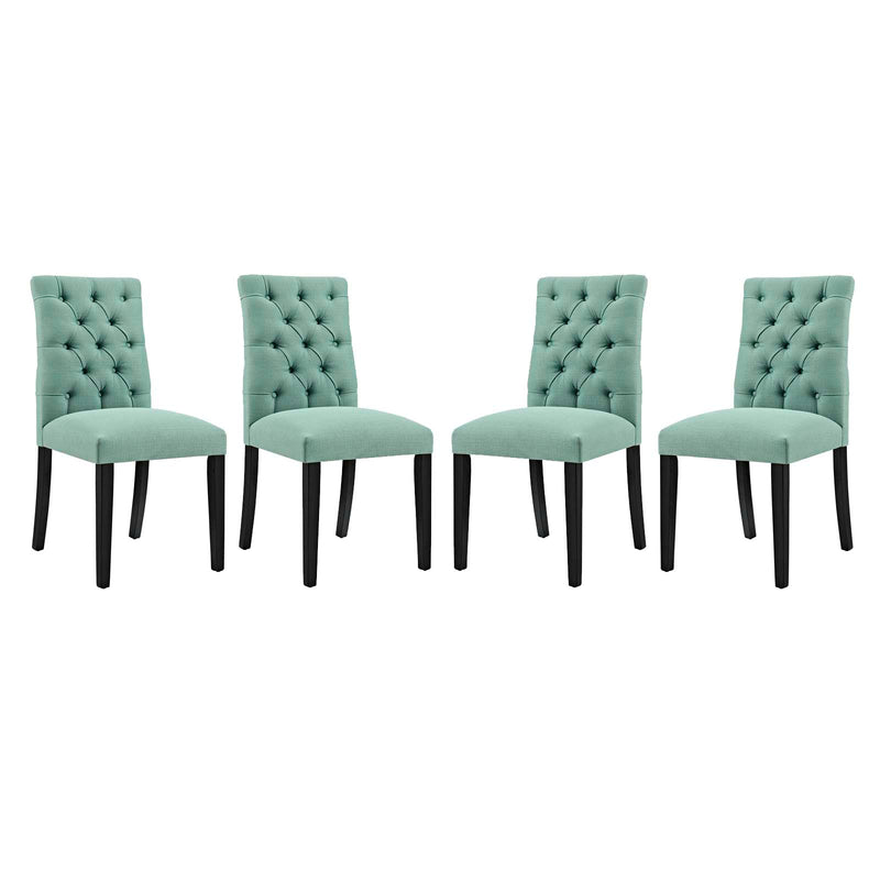 Duchess Dining Chair Fabric Set of 4 by Modway