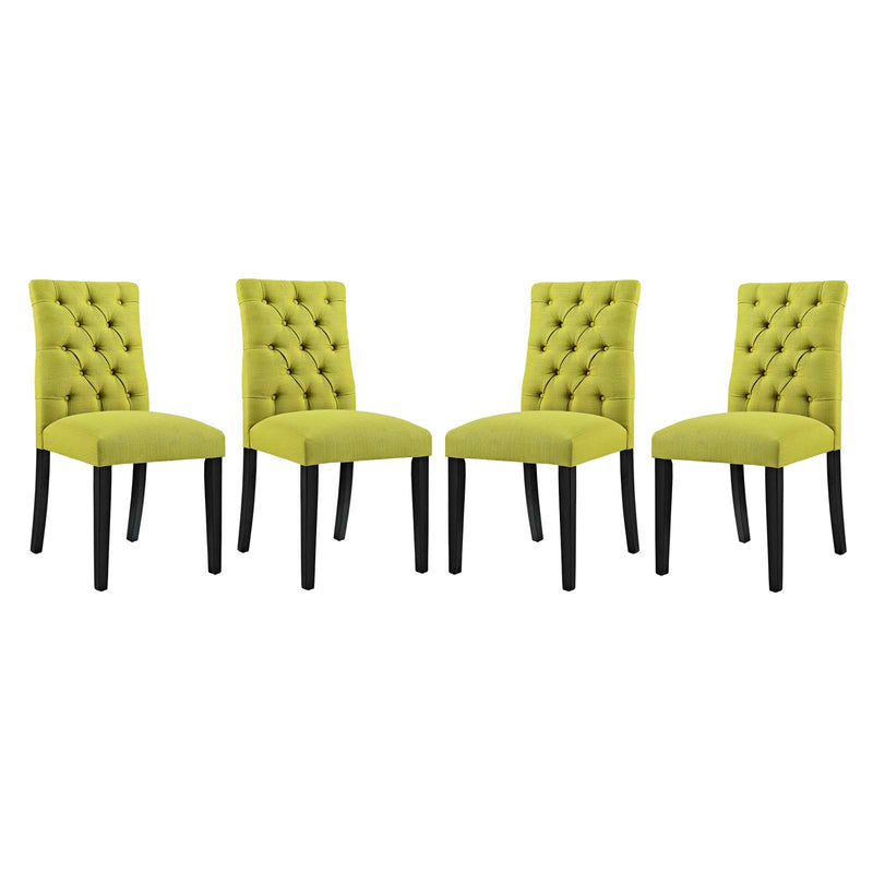 Duchess Dining Chair Fabric Set of 4 by Modway