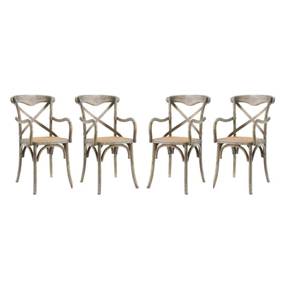 Gear Dining Armchair Set of 4 by Modway