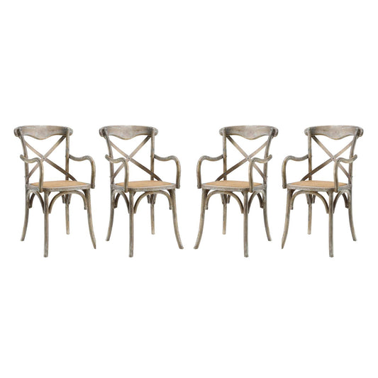 Gear Dining Armchair Set of 4 by Modway