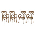 Gear Dining Armchair Set of 4 by Modway