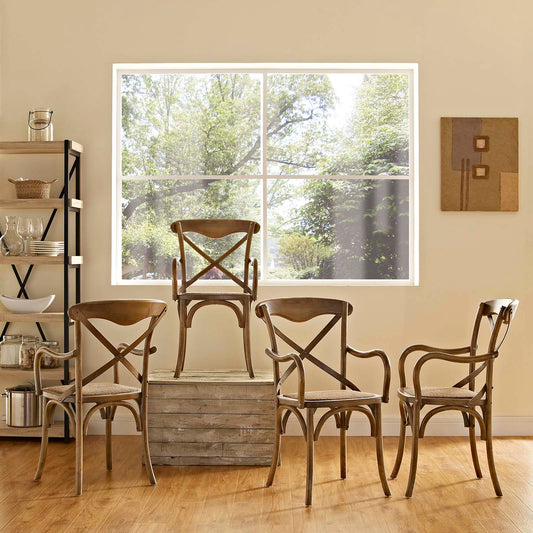 Gear Dining Armchair Set of 4 by Modway