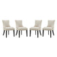 Marquis Dining Chair Fabric Set of 4 | Polyester by Modway