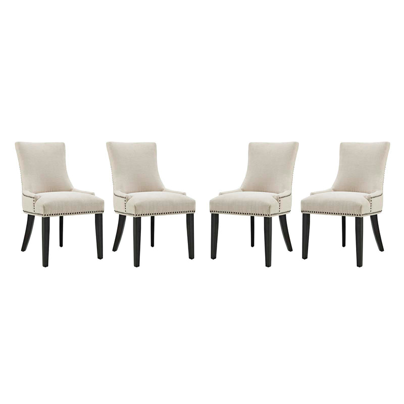 Marquis Dining Chair Fabric Set of 4 | Polyester by Modway