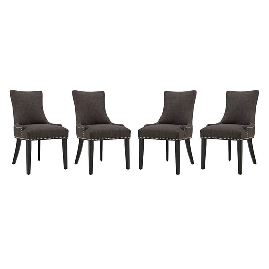 Marquis Dining Chair Fabric Set of 4 | Polyester by Modway