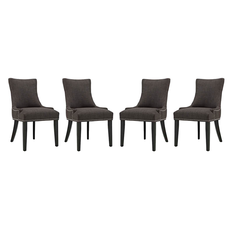 Marquis Dining Chair Fabric Set of 4 | Polyester by Modway