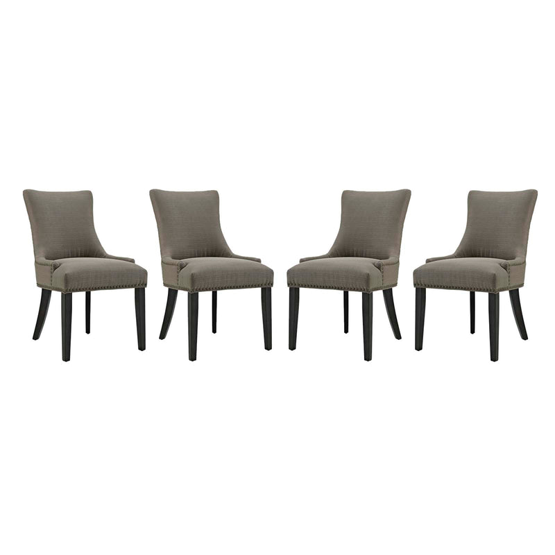 Marquis Dining Chair Fabric Set of 4 | Polyester by Modway