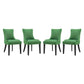 Marquis Dining Chair Fabric Set of 4 | Polyester by Modway