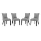 Marquis Dining Chair Fabric Set of 4 | Polyester by Modway