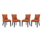 Marquis Dining Chair Fabric Set of 4 | Polyester by Modway