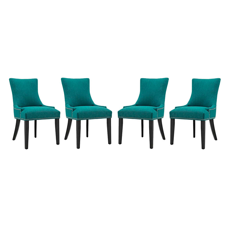 Marquis Dining Chair Fabric Set of 4 | Polyester by Modway