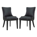 Marquis Dining Chair Faux Leather Set of 2 by Modway