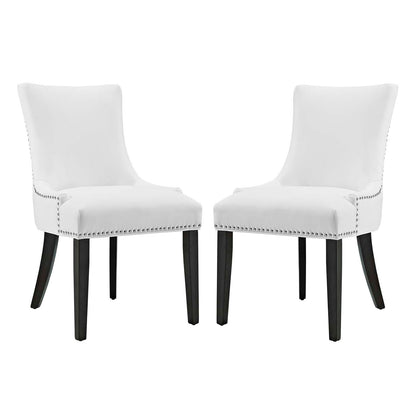 Marquis Dining Chair Faux Leather Set of 2 by Modway