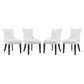 Marquis Dining Chair Faux Leather Set of 4 by Modway