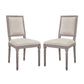 Court Dining Side Chair Upholstered Fabric Set of 2 by Modway