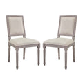 Court Dining Side Chair Upholstered Fabric Set of 2 by Modway