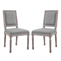 Court Dining Side Chair Upholstered Fabric Set of 2 by Modway