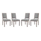 Court Dining Side Chair Upholstered Fabric Set of 4 by Modway