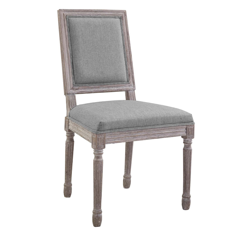 Court Dining Side Chair Upholstered Fabric Set of 4 by Modway