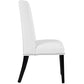 Baron Dining Chair Vinyl Set of 4 by Modway