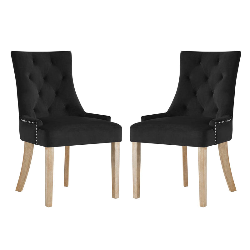 Pose Dining Chair Performance Velvet Set of 2 by Modway