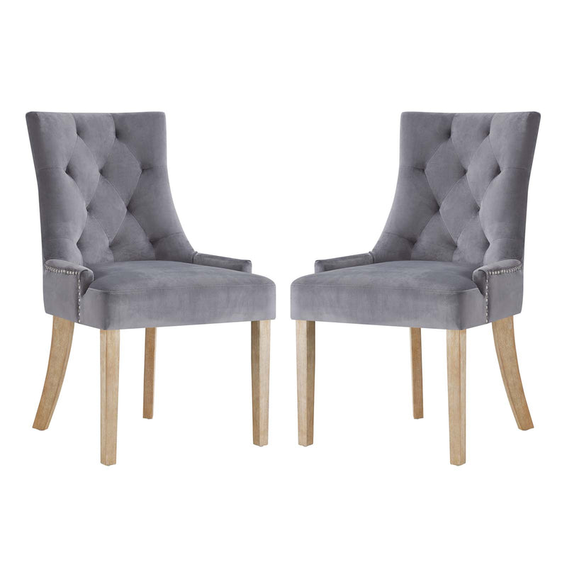 Pose Dining Chair Performance Velvet Set of 2 by Modway
