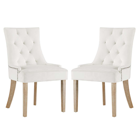 Pose Dining Chair Performance Velvet Set of 2 by Modway