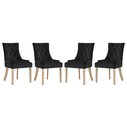 Pose Dining Chair Performance Velvet Set of 4 by Modway