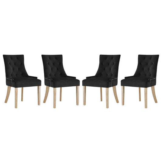 Pose Dining Chair Performance Velvet Set of 4 by Modway