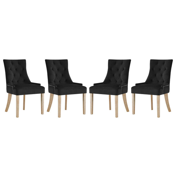 Pose Dining Chair Performance Velvet Set of 4 by Modway