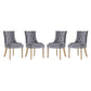 Pose Dining Chair Performance Velvet Set of 4 by Modway