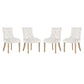 Pose Dining Chair Performance Velvet Set of 4 by Modway