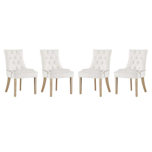 Pose Dining Chair Performance Velvet Set of 4 by Modway