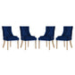 Pose Dining Chair Performance Velvet Set of 4 by Modway