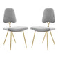 Ponder Dining Side Chair Set of 2 by Modway