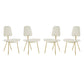Ponder Dining Side Chair Set of 4 by Modway