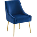 Discern Pleated Back Upholstered Performance Velvet Dining Chair by Modway
