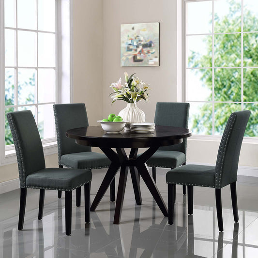 Parcel Dining Side Chair Fabric (Set of 4) | Polyester by Modway
