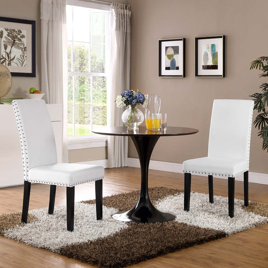 Parcel Dining Side Chair Vinyl Set of 2 by Modway