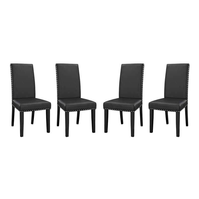 Parcel Dining Side Chair Vinyl Set of 4 by Modway