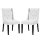 Baronet Dining Chair Vinyl Set of 2 by Modway