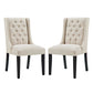 Baronet Dining Chair Fabric Set of 2 by Modway