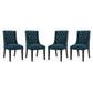 Baronet Dining Chair Fabric Set of 4 by Modway