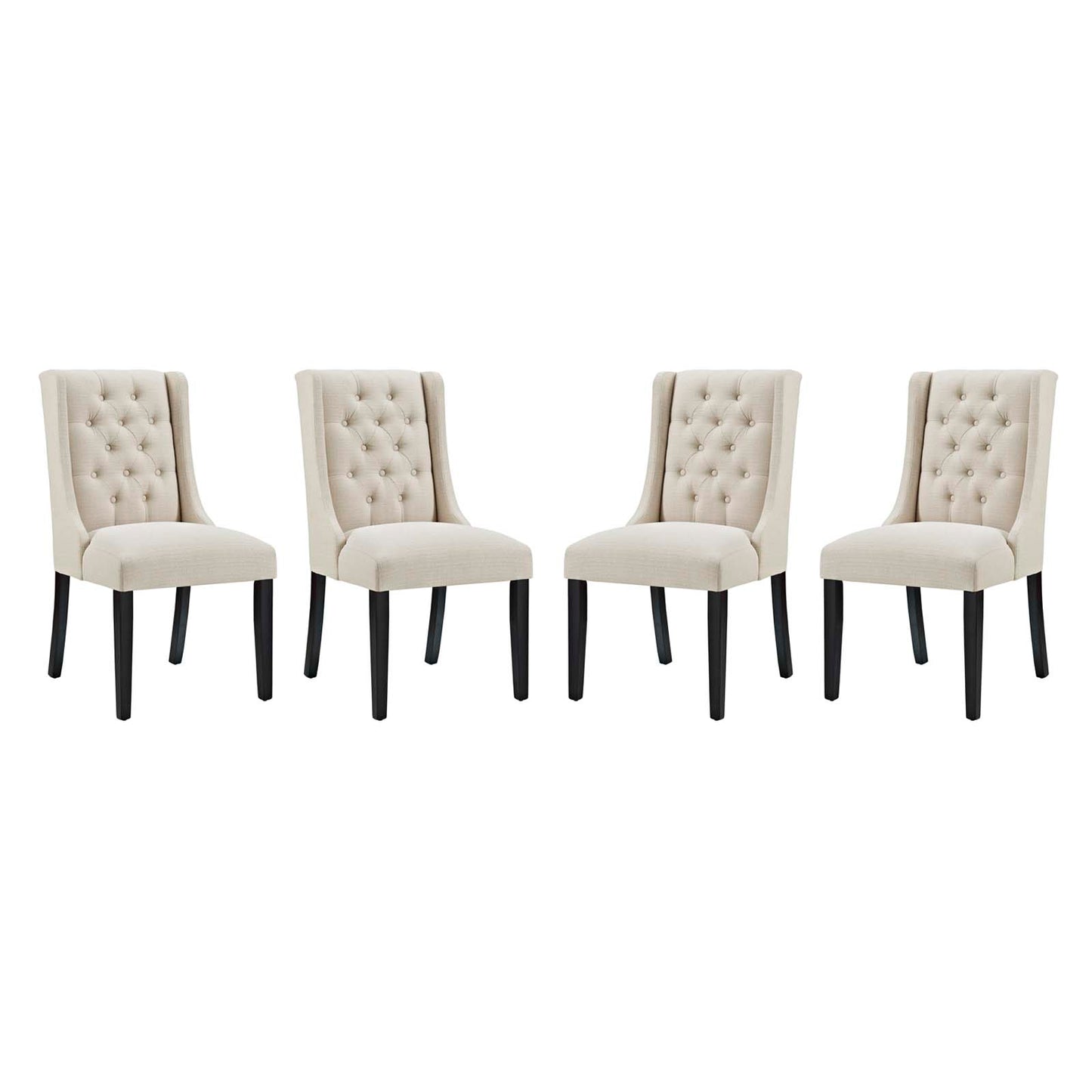 Baronet Dining Chair Fabric Set of 4 by Modway