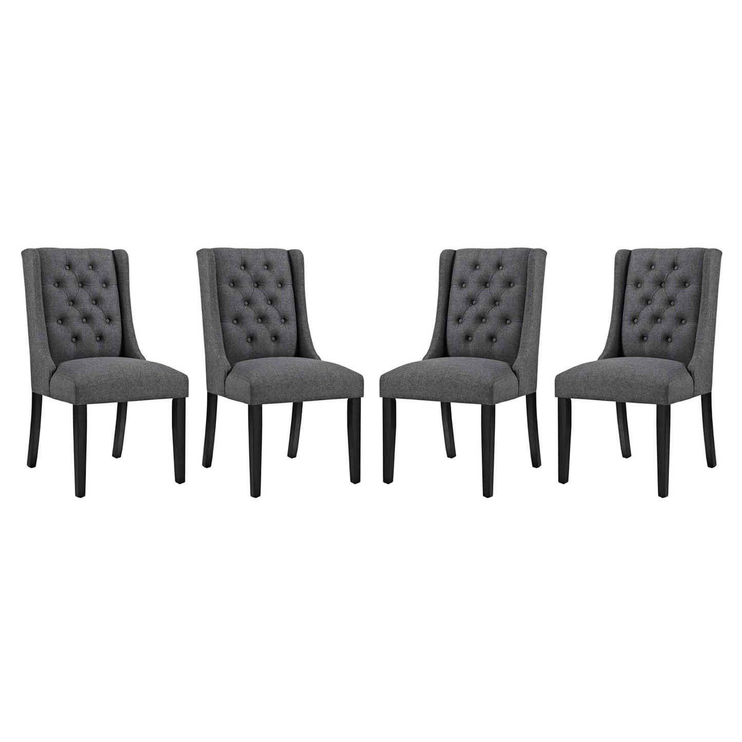 Baronet Dining Chair Fabric Set of 4 by Modway