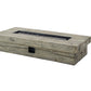 Manteo 70" Rectangular Outdoor Patio Fire Pit Table Light Gray by Modway