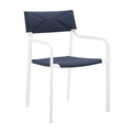 Raleigh Stackable Outdoor Patio Aluminum Dining Armchair by Modway