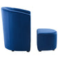Divulge Stain Resistant Velvet Arm Chair and Ottoman Set by Modway